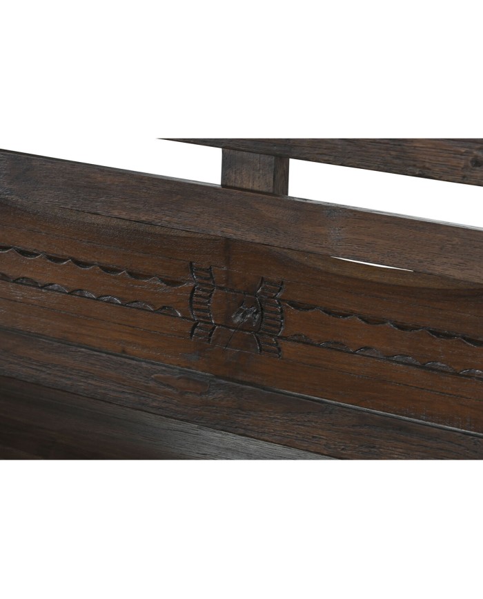 Panca Home ESPRIT Marrone scuro teak 196 x 68 x 82 cm