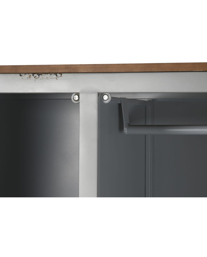 Armadio Home ESPRIT Container Blu cielo Metallo 112 x 46 x 174 cm