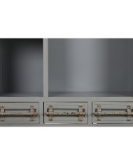 Armadio Home ESPRIT Container Blu cielo Metallo 112 x 46 x 174 cm