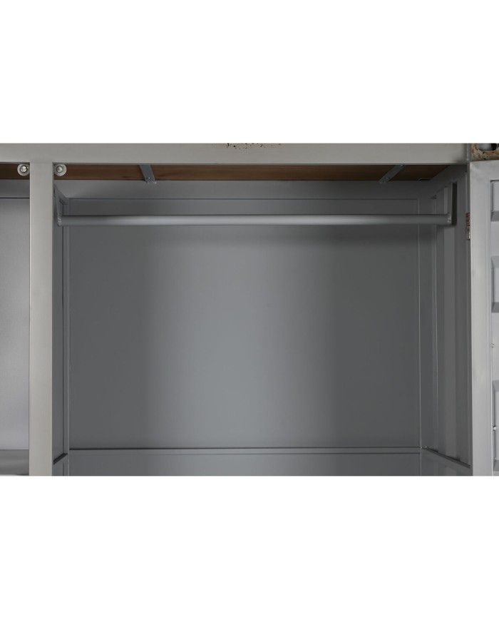 Armadio Home ESPRIT Container Blu cielo Metallo 112 x 46 x 174 cm