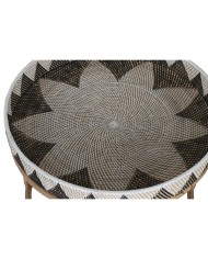 Set di 2 tavoli Home ESPRIT Rattan 70 X 70 X 52 cm
