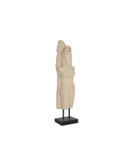 Statua Decorativa Home ESPRIT Bianco Nero Buddha 40 x 27 x 148 cm