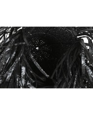 Paralume Home ESPRIT Nero Rafia 60 x 60 x 80 cm