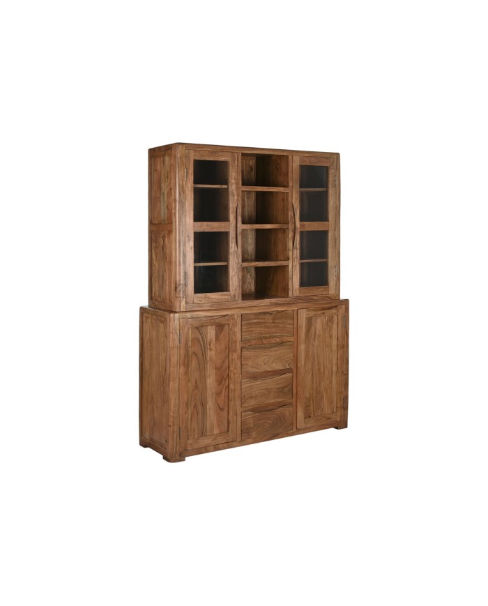 Stand Espositore Home ESPRIT Marrone Cristallo Acacia 140 x 45 x 180 cm