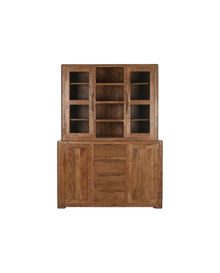 Stand Espositore Home ESPRIT Marrone Cristallo Acacia 140 x 45 x 180 cm