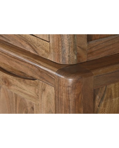 Stand Espositore Home ESPRIT Marrone Cristallo Acacia 140 x 45 x 180 cm