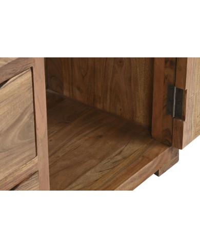 Stand Espositore Home ESPRIT Marrone Cristallo Acacia 140 x 45 x 180 cm