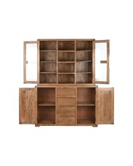 Stand Espositore Home ESPRIT Marrone Cristallo Acacia 140 x 45 x 180 cm
