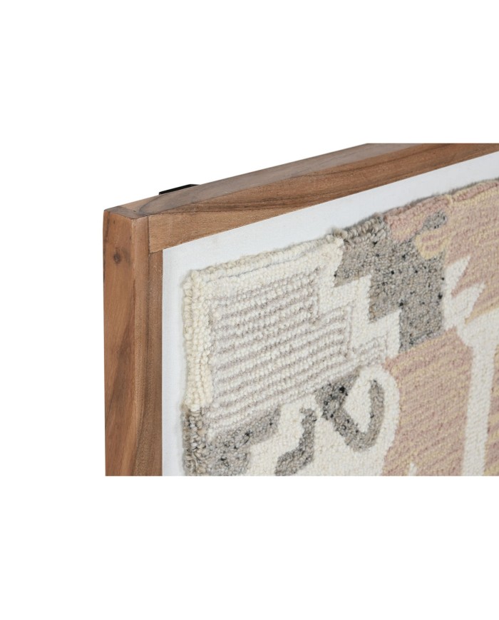 Quadro Home ESPRIT Marrone Beige Astratto Indiano 75 x 3 x 105 cm (2 Unità)