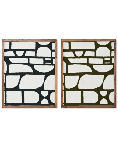 Quadro Home ESPRIT Azzurro Verde Moderno 60 x 3 x 75 cm (2 Unità)