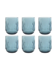 Set di Bicchieri Home ESPRIT Trasparente polipropilene Vetro Borosilicato 245 ml