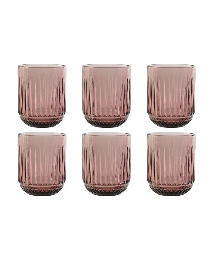 Set di Bicchieri Home ESPRIT Rosa Cristallo (6 Unità)
