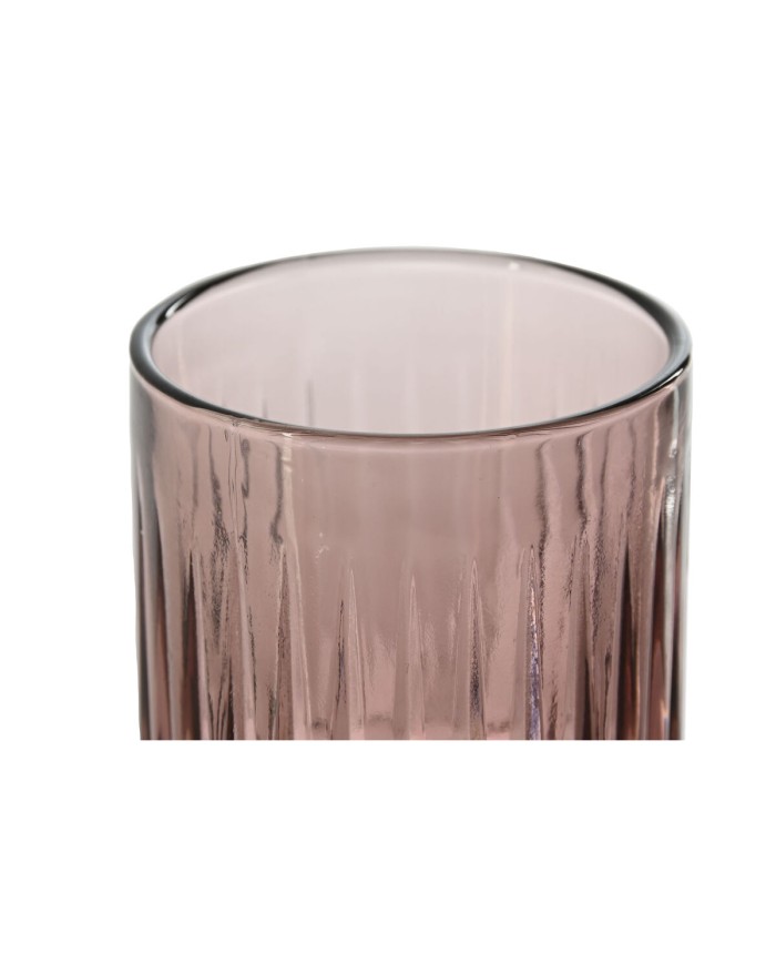 Set di Bicchieri Home ESPRIT Rosa Cristallo (6 Unità)