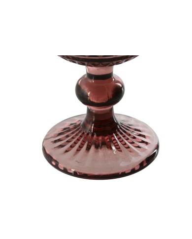 Set di Bicchieri Home ESPRIT Rosa Cristallo 8 x 8 x 14,5 cm (6 Unità)