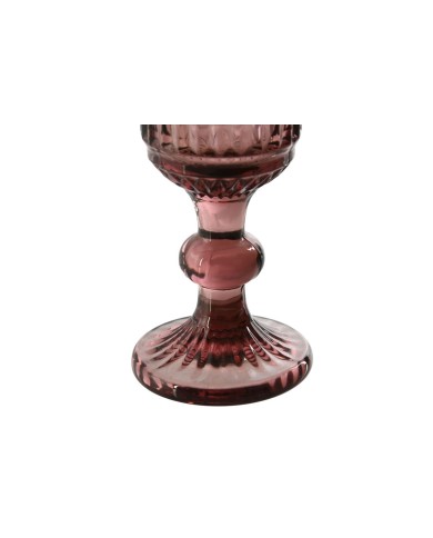 Set di Bicchieri Home ESPRIT Rosa Cristallo 6 x 6 x 18,4 cm (6 Unità)