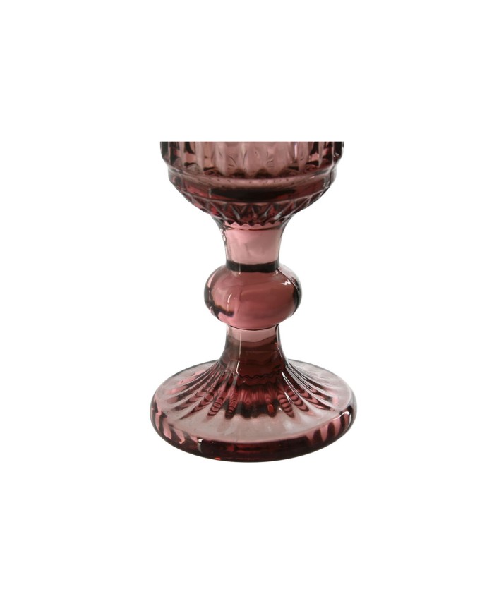 Set di Bicchieri Home ESPRIT Rosa Cristallo 6 x 6 x 18,4 cm (6 Unità)