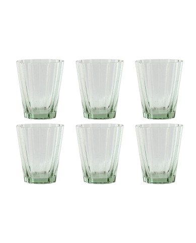 Set di Bicchieri Home ESPRIT Verde Cristallo 280 ml (6 Unità)