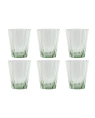 Set di Bicchieri Home ESPRIT Verde Cristallo 280 ml (6 Unità)