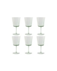 Set di Bicchieri Home ESPRIT Verde Cristallo 285 ml 8,4 x 8,4 x 16,4 cm (6 Unità) Set di Bicchieri Home ESPRIT Verde Cristallo 285 ml 8,4 x 8,4 x 16,4 cm (6 Unità)