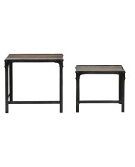 Set di 2 tavoli Home ESPRIT Naturale 48 x 36 x 45 cm
