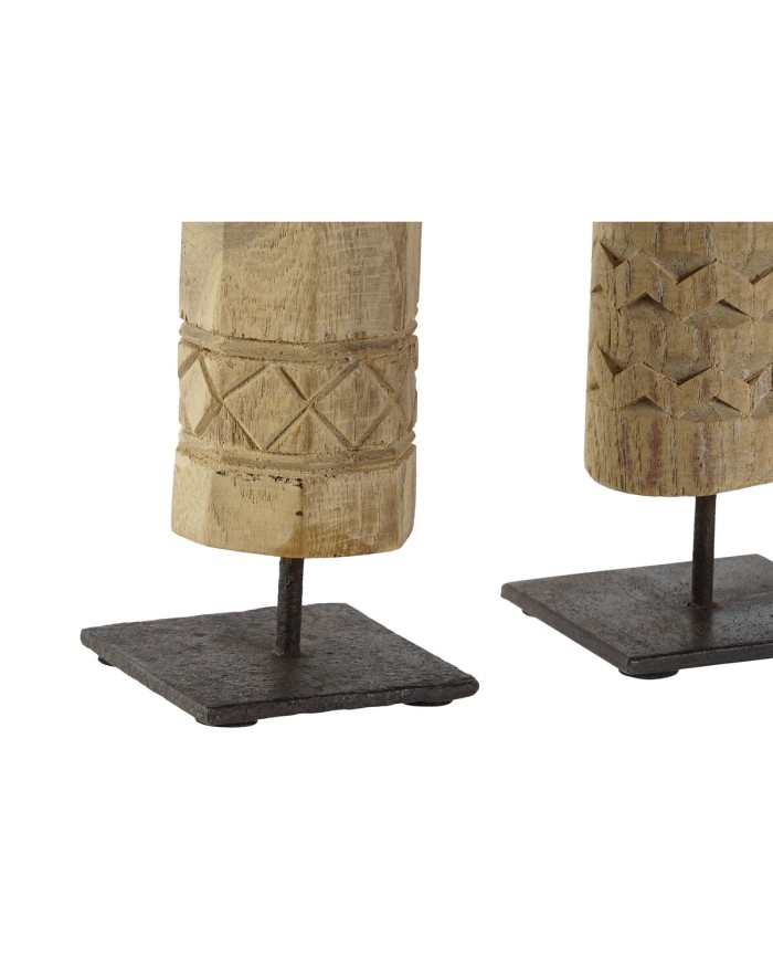 Statua Decorativa Home ESPRIT Naturale 7,5 x 7,5 x 50 cm Statua (2 Pezzi) Statua Decorativa Home ESPRIT Naturale 7,5 x 7,5 x 50 cm Statua (2 Pezzi)