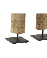 Statua Decorativa Home ESPRIT Naturale 7,5 x 7,5 x 50 cm Statua (2 Pezzi) Statua Decorativa Home ESPRIT Naturale 7,5 x 7,5 x 50 cm Statua (2 Pezzi)