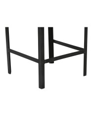 Set di 2 tavoli Home ESPRIT Nero Naturale 38 x 38 x 75 cm