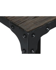 Set di 2 tavoli Home ESPRIT Nero Naturale 38 x 38 x 75 cm