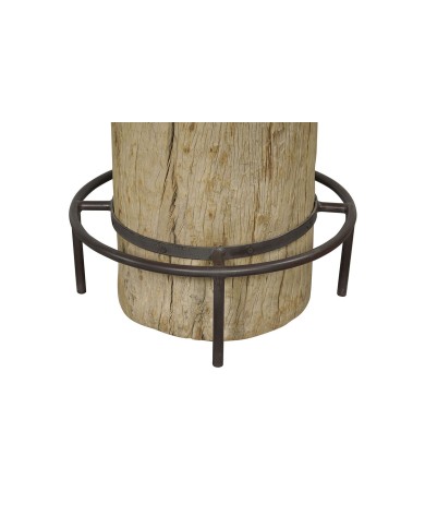 Tavolo Home ESPRIT Bianco Naturale Marmo teak 90 x 90 x 114 cm Tavolo Home ESPRIT Bianco Naturale Marmo teak 90 x 90 x 114 cm