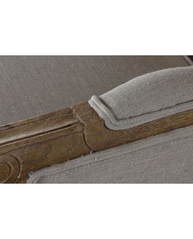 Poltrona Home ESPRIT Bianco Naturale Legno di mango 72 x 75 x 110 cm