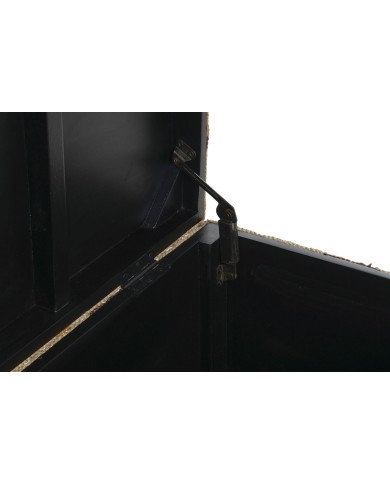 Forziere Home ESPRIT Beige Senape Cotone 120 x 40 x 45 cm