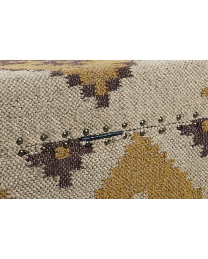 Forziere Home ESPRIT Beige Senape Cotone 120 x 40 x 45 cm Forziere Home ESPRIT Beige Senape Cotone 120 x 40 x 45 cm