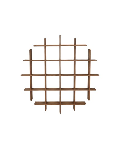 Scaffale Home ESPRIT teak 120 x 15 x 120 cm Scaffale Home ESPRIT teak 120 x 15 x 120 cm