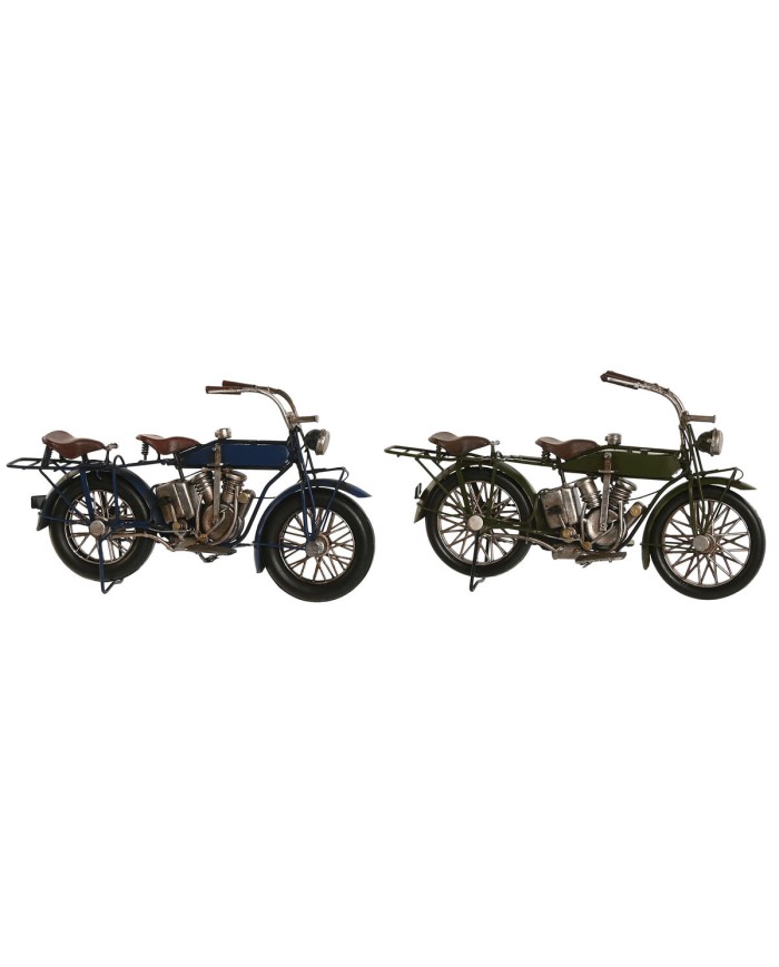 Statua Decorativa Home ESPRIT Azzurro Verde Moto Vintage 31 x 8 x 16 cm (2 Unità) Statua Decorativa Home ESPRIT Azzurro Verde Moto Vintage 31 x 8 x 16 cm (2 Unità)