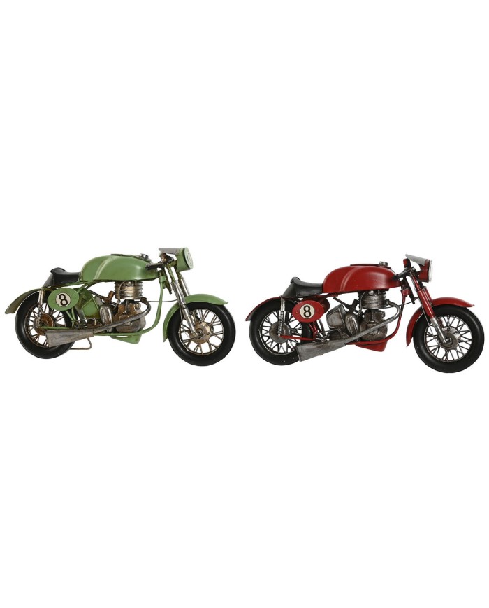 Statua Decorativa Home ESPRIT Rosso Verde Vintage 32 x 11 x 15 cm (2 Unità) Statua Decorativa Home ESPRIT Rosso Verde Vintage 32 x 11 x 15 cm (2 Unità)