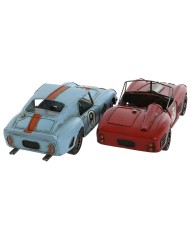 Statua Decorativa Home ESPRIT Azzurro Rosso Vintage 31 x 12 x 9 cm (2 Unità) Statua Decorativa Home ESPRIT Azzurro Rosso Vintage 31 x 12 x 9 cm (2 Unità)