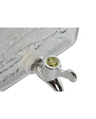 Dispenser di Acqua Home ESPRIT Trasparente Metallo Silicone Cristallo ABS 3,5 L 19 x 25 x 16 cm Dispenser di Acqua Home ESPRIT Trasparente Metallo Silicone Cristallo ABS 3,5 L 19 x 25 x 16 cm