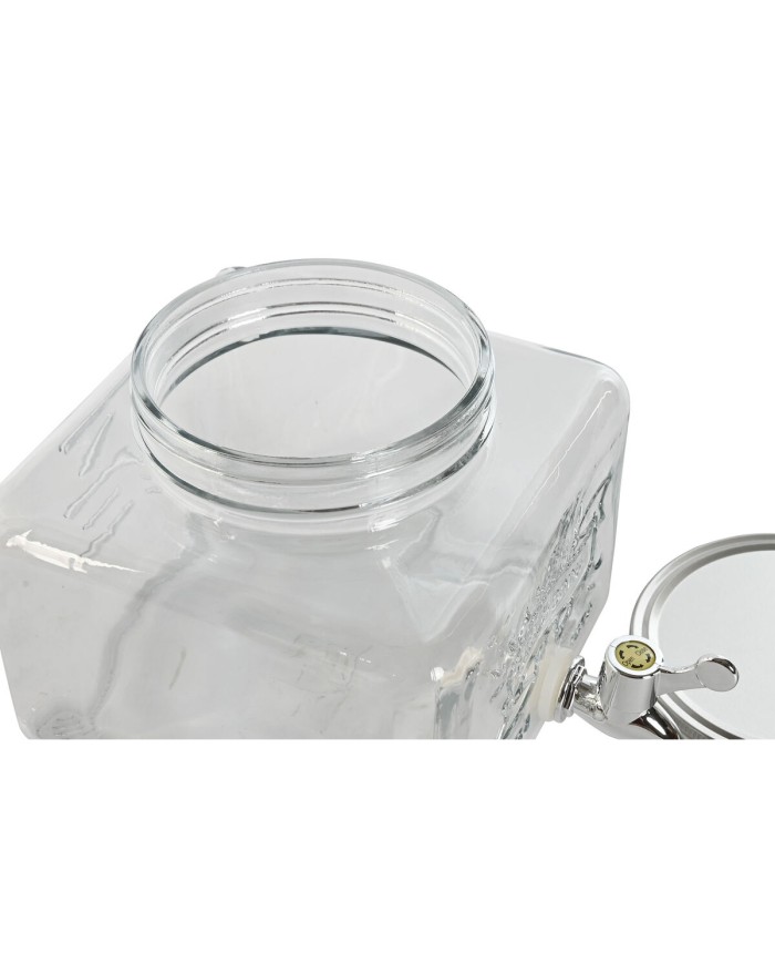 Dispenser di Acqua Home ESPRIT Trasparente Metallo Silicone Cristallo ABS 3,5 L 19 x 25 x 16 cm Dispenser di Acqua Home ESPRIT Trasparente Metallo Silicone Cristallo ABS 3,5 L 19 x 25 x 16 cm