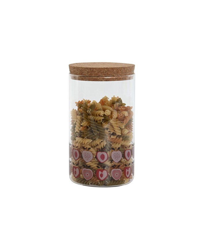 Barattolo Home ESPRIT Giallo Verde Naturale Sughero Silicone Vetro Borosilicato Shabby Chic 1 L (4 Unità) Barattolo Home ESPRIT Giallo Verde Naturale Sughero Silicone Vetro Borosilicato Shabby Chic 1 L (4 Unità)