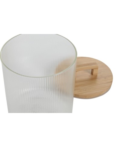 Barattolo Home ESPRIT Trasparente Bambù Cristallo 3 L