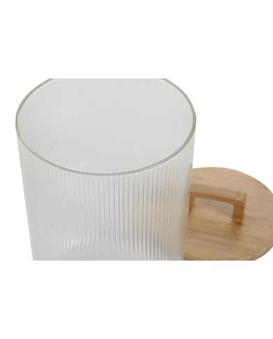Barattolo Home ESPRIT Trasparente Bambù Cristallo 4 L