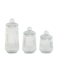 Set di 3 Barattoli Home ESPRIT Trasparente Sughero Vetro Borosilicato 1 L 3 Pezzi Set di 3 Barattoli Home ESPRIT Trasparente Sughero Vetro Borosilicato 1 L 3 Pezzi