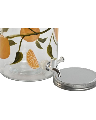 Dispenser di Acqua Home ESPRIT Giallo Metallo Silicone Cristallo ABS 18 x 24 x 30,5 cm Dispenser di Acqua Home ESPRIT Giallo Metallo Silicone Cristallo ABS 18 x 24 x 30,5 cm