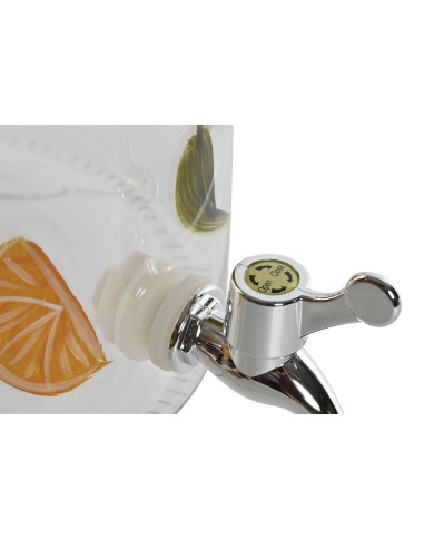 Dispenser di Acqua Home ESPRIT Giallo Metallo Silicone Cristallo ABS 18 x 24 x 30,5 cm Dispenser di Acqua Home ESPRIT Giallo Metallo Silicone Cristallo ABS 18 x 24 x 30,5 cm