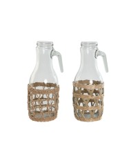 Brocca Home ESPRIT Giallo Acciaio inossidabile Cristallo Brocca Home ESPRIT Giallo Acciaio inossidabile Cristallo