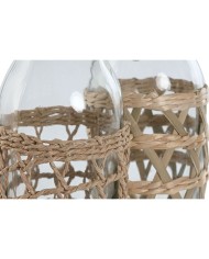 Brocca Home ESPRIT Naturale Cristallo Fibra (2 Unità) Brocca Home ESPRIT Naturale Cristallo Fibra (2 Unità)