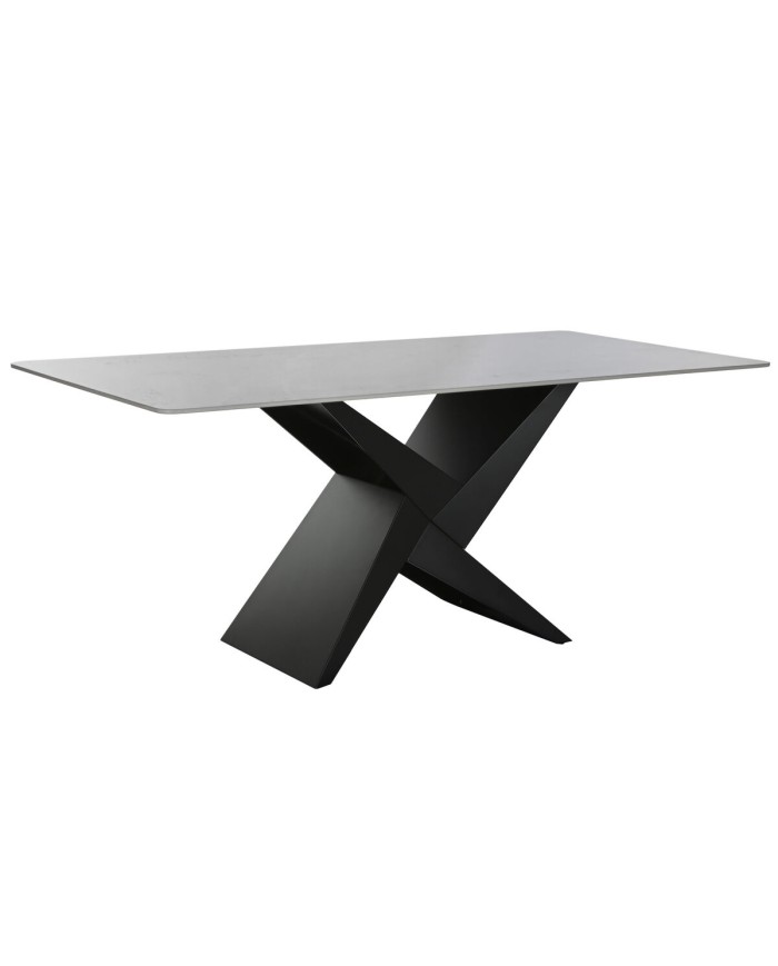 Tavolo da Pranzo Home ESPRIT Nero Metallo Ceramica 180 x 90 x 75 cm Tavolo da Pranzo Home ESPRIT Nero Metallo Ceramica 180 x 90 x 75 cm