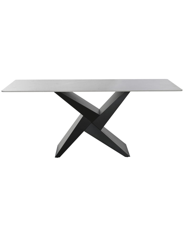 Tavolo da Pranzo Home ESPRIT Nero Metallo Ceramica 180 x 90 x 75 cm Tavolo da Pranzo Home ESPRIT Nero Metallo Ceramica 180 x 90 x 75 cm