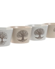Ciotola Home ESPRIT Bianco Beige Gres 570 ml 13 x 13 x 8 cm (4 Unità) Ciotola Home ESPRIT Bianco Beige Gres 570 ml 13 x 13 x 8 cm (4 Unità)