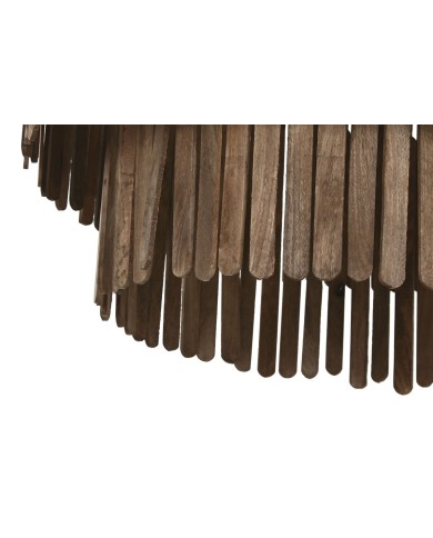 Lampadario Home ESPRIT Marrone Dorato Legno Metallo Legno di mango 50 W 60 x 60 x 48 cm